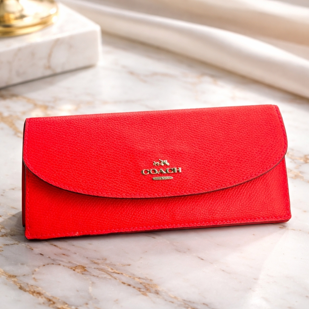 Coach Vibant Red Wallet